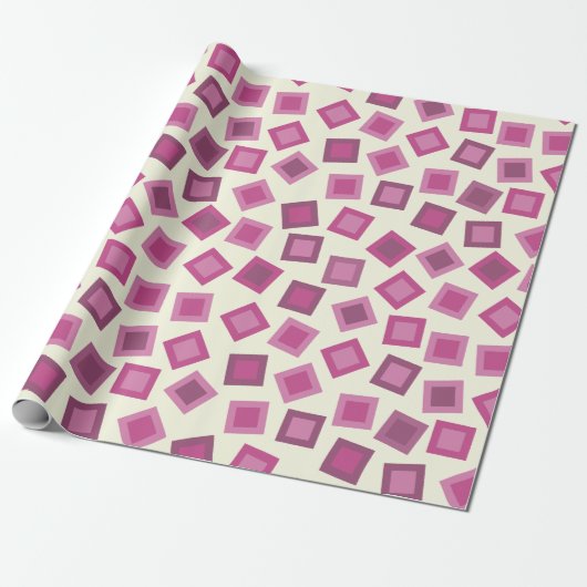 Mulberry Squares Cadeaupapier (Uitgerold)