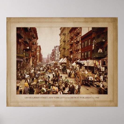 MULBERRY STREET, NYC POSTER (Devant)