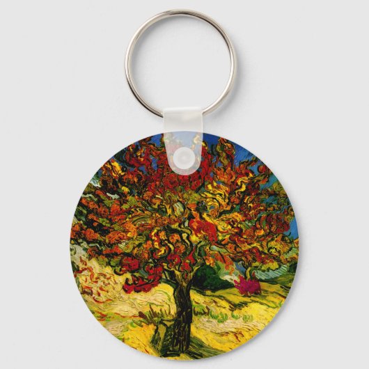 Mulberry Tree Van Gogh Fine Art Sleutelhanger (Voorkant)