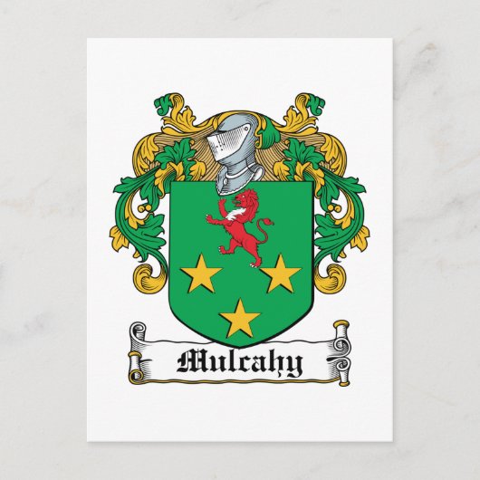 Mulcahy Family Crest Briefkaart (Voorkant)