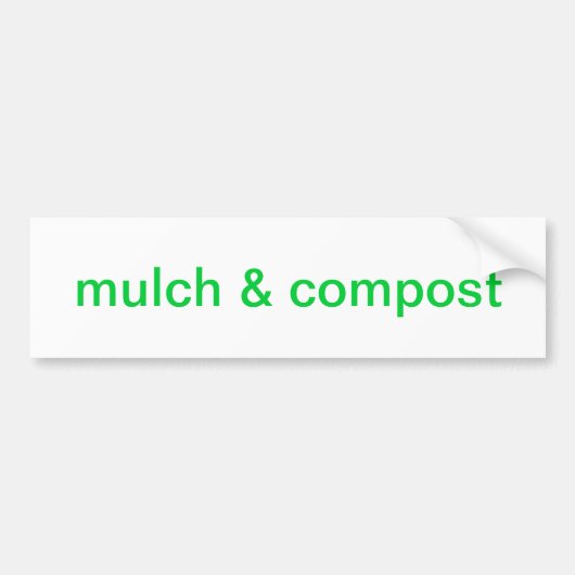 mulch & compost bumpersticker (Voorkant)