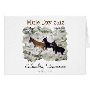 "Mule dag 2012: Columbia, Tn." Horizontale kaart