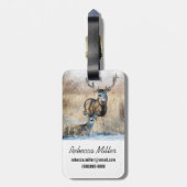 Mule Deer Buck en Doe Bagagelabel (Achterkant verticaal)