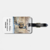 Mule Deer Buck en Doe Bagagelabel (Achterkant horizontaal)