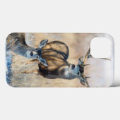 Mule Deer Buck en Doe Case-Mate iPhone Case (Achterkant (horizontaal))