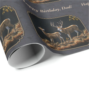Mule Deer Buck en Doe Grey Custom Cadeaupapier