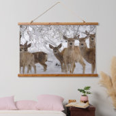 Mule Deer Wyoming Hangend Wandkleed (Slaapkamer)