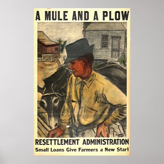 Mule en Plough 1935 Poster (Voorkant)