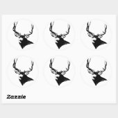 Mule hert buck ronde sticker (Vel)