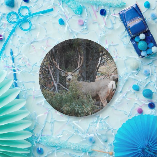 Mule hert bult papieren bordje (Feest)