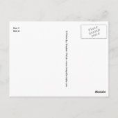 Mule herten en Aurora borealis Briefkaart (Achterkant)