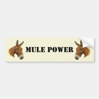 Mule Power Bumpersticker