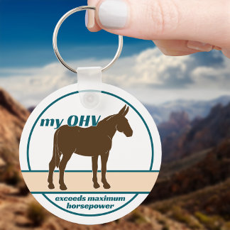 Mule Power OHV Maximum Paardenkracht Metalen Sleut Sleutelhanger
