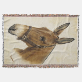 Mule Throw Blanket Deken