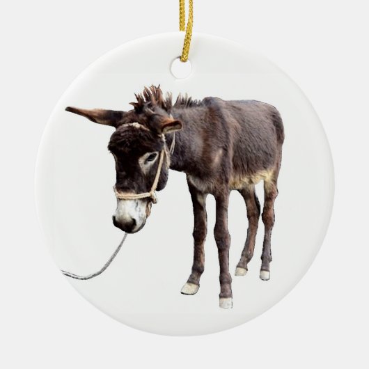 Mule van kolenmijnen keramisch ornament (Voorkant)