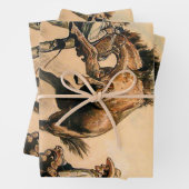 "Mule" Westerne kunst van Will James Inpakpapier Vel (In situ)