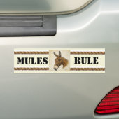 Mules Rule Bumper Sticker (Op auto)