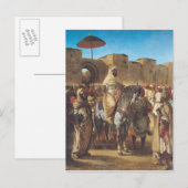 Muley Abd-ar-Rhaman , de sultan van Marokko Briefkaart (Voorkant / Achterkant)