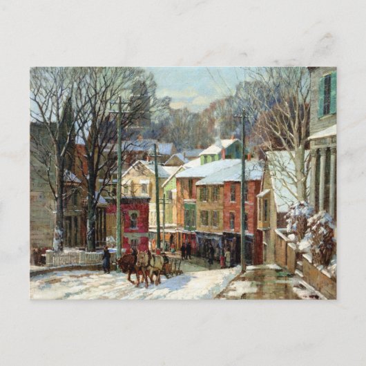 Mulhaupt - Winter in Gloucester Briefkaart (Voorkant)