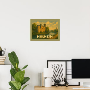 Mülheim Duitsland Stad Kunst Poster