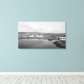 Mulkilteo, WA - Foto van het Uitzicht van de vuurt Canvas Afdruk (Insitu (Houten vloer))