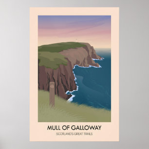 Mull of Galloway Scotland's Great Trails Poster