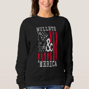 Mulle USA Eagle Mullet Merica  Amerikaans FLA Trui