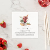 Mulled Wine Recept Kit Kerstmis Servet (Insitu)