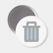 Mülleimer trash bin magneet (Voorkant / Achterkant)