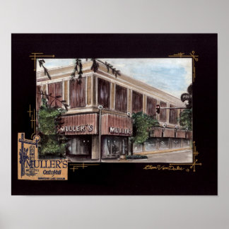 Mullers department store poster