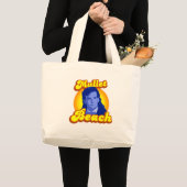 Mullet Beach grappig Grote Tote Bag (Voorkant (product))
