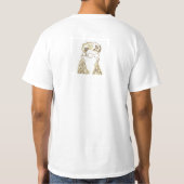 Mullet Madness White Homme Value Tshirt (Dos)
