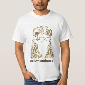 Mullet Madness White Homme Value Tshirt