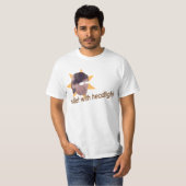 Mullet met koplampen t-shirt (Voorkant volledig)