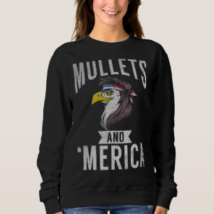 Mullets Eagle Amerikaanse vlag Patriottische Veren Trui