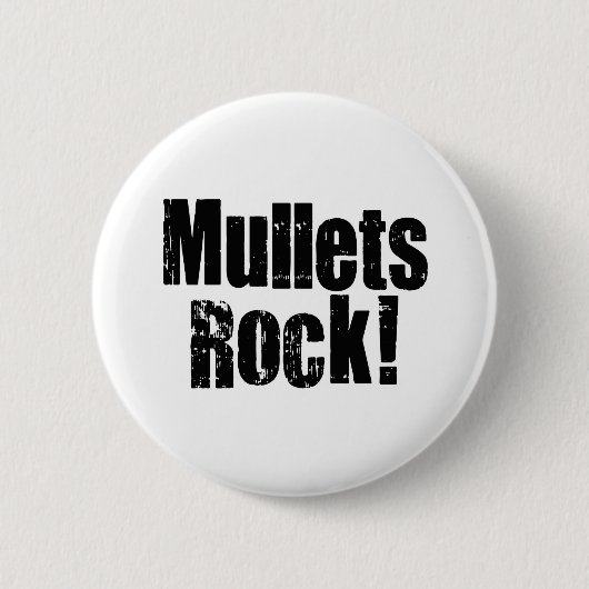 Mullets-regel Ronde Button 5,7 Cm (Voorkant)