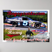 Mullins racing poster (Voorkant)