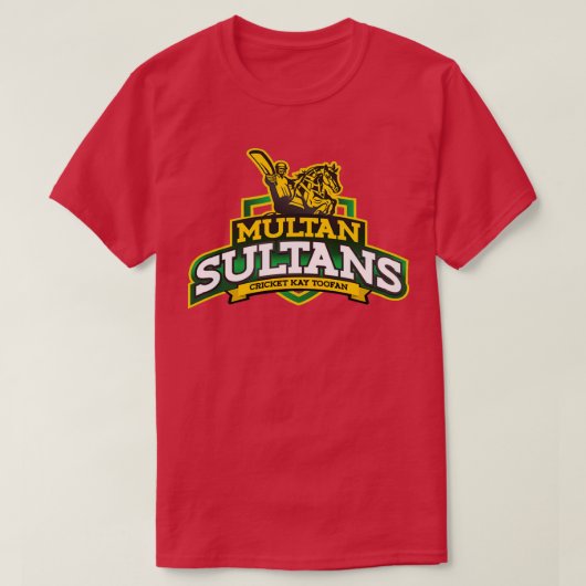 Multan Sultans Cricket Team logo T-shirt (Design voorkant)