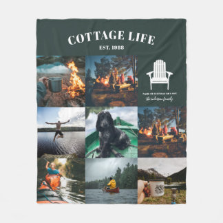Multi-8-fotoserie Foto Fleece Blanket Deken