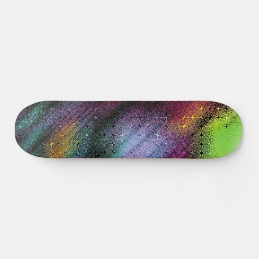 Multi Abstract Psychedelisch Ontwerp Skateboard (Horizontaal)