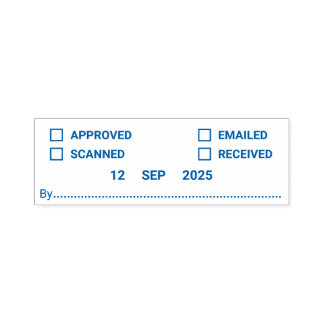Multi Action Kantoor zelfinktstempel met datum Zelfinktende Stempel