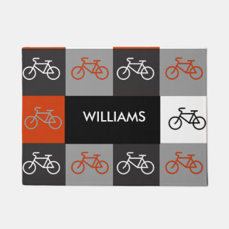 Multi-Bike - zwart, wit, rood en grijs Deurmat