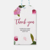 Multi Bloemige Bruidsuitnodiging Cadeaulabel (Voorkant)