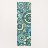 Multi Blue Green Mandalas Yogamat (Achterkant)