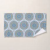 Multi Blue Mandala Pattern  Bad Handdoek (Handdoek)