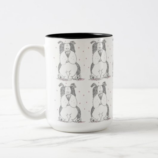 Multi Bulldog-mok Tweekleurige Koffiemok (Links)