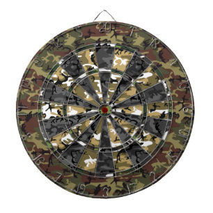Multi Camo Dart Board Dartbord