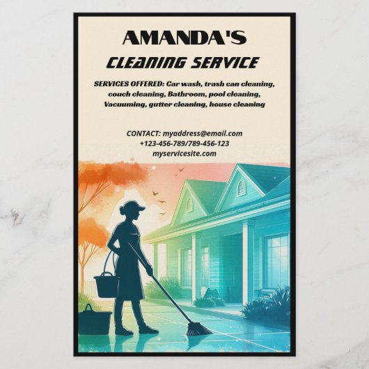 Multi Cleaning Service Flyer (Voorkant)