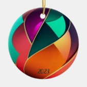 Multi-Color Ball Metallic Shinny Ornament (Voorkant)