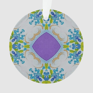 Multi Color Bloemmozaïek Acryl Ornament
